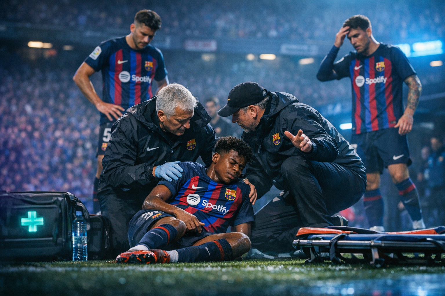 Lamine Yamal Collapses After Penalty, Raising Injury Concerns for Barcelona Forward