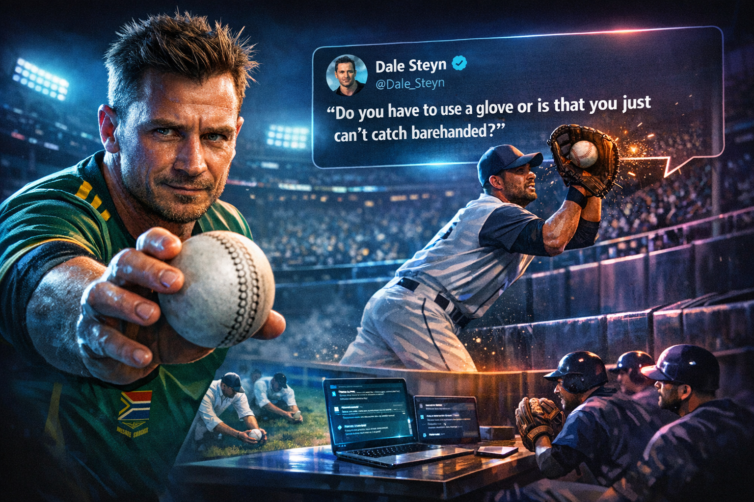 Dale Steyn Delivers Sharp Rebuttal to Baseball Fan's Glove Challenge